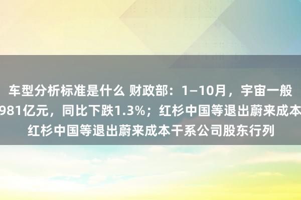 车型分析标准是什么 财政部：1—10月，宇宙一般群众预算收入184981亿元，同比下跌1.3%；红杉中国等退出蔚来成本干系公司股东行列